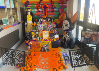 San Luis celebra el Día de  Muertos con un altar para  mascotas y exposición de alebrijes