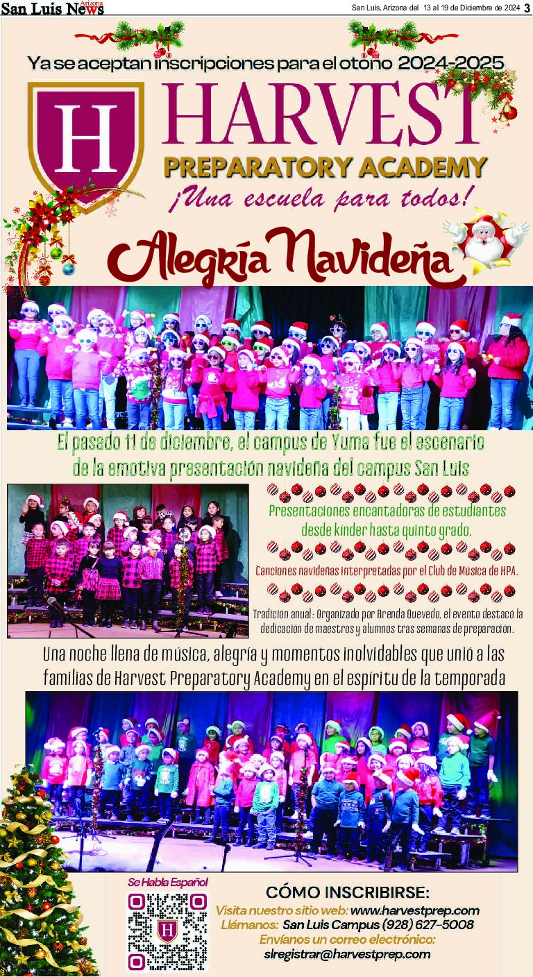 HPA Campus San Luis celebró  su Presentación Navideña