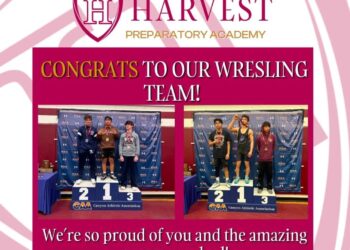 El equipo de lucha de secundaria de HPA  “brilla en el Campeonato Estatal”