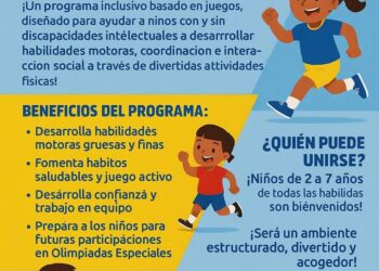 Programa de Olimpiadas Especiales  llega a SL para niños de 2 a 7 años