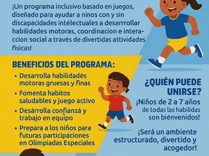 Programa de Olimpiadas Especiales llega a SL para niños de 2 a 7 años